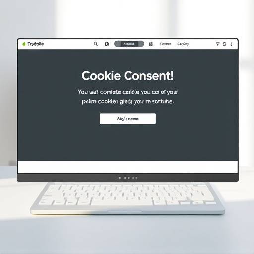 Capture d'écran d'une bannière de consentement aux cookies sur un site web.